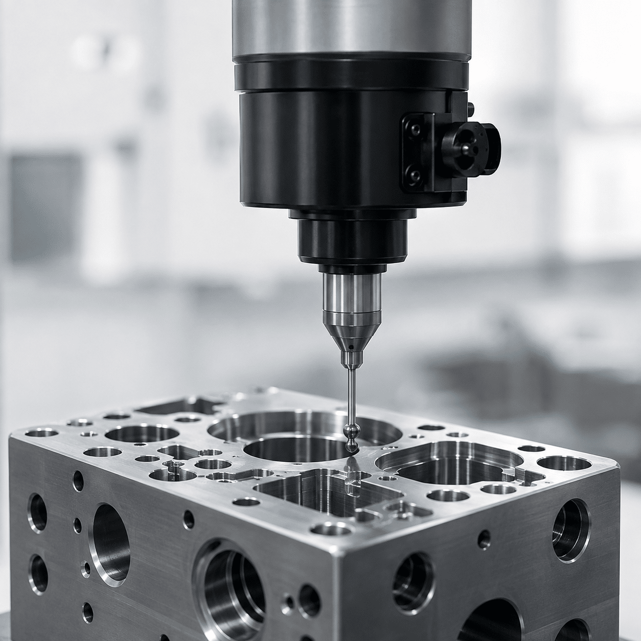 Precision inspection of a machined component